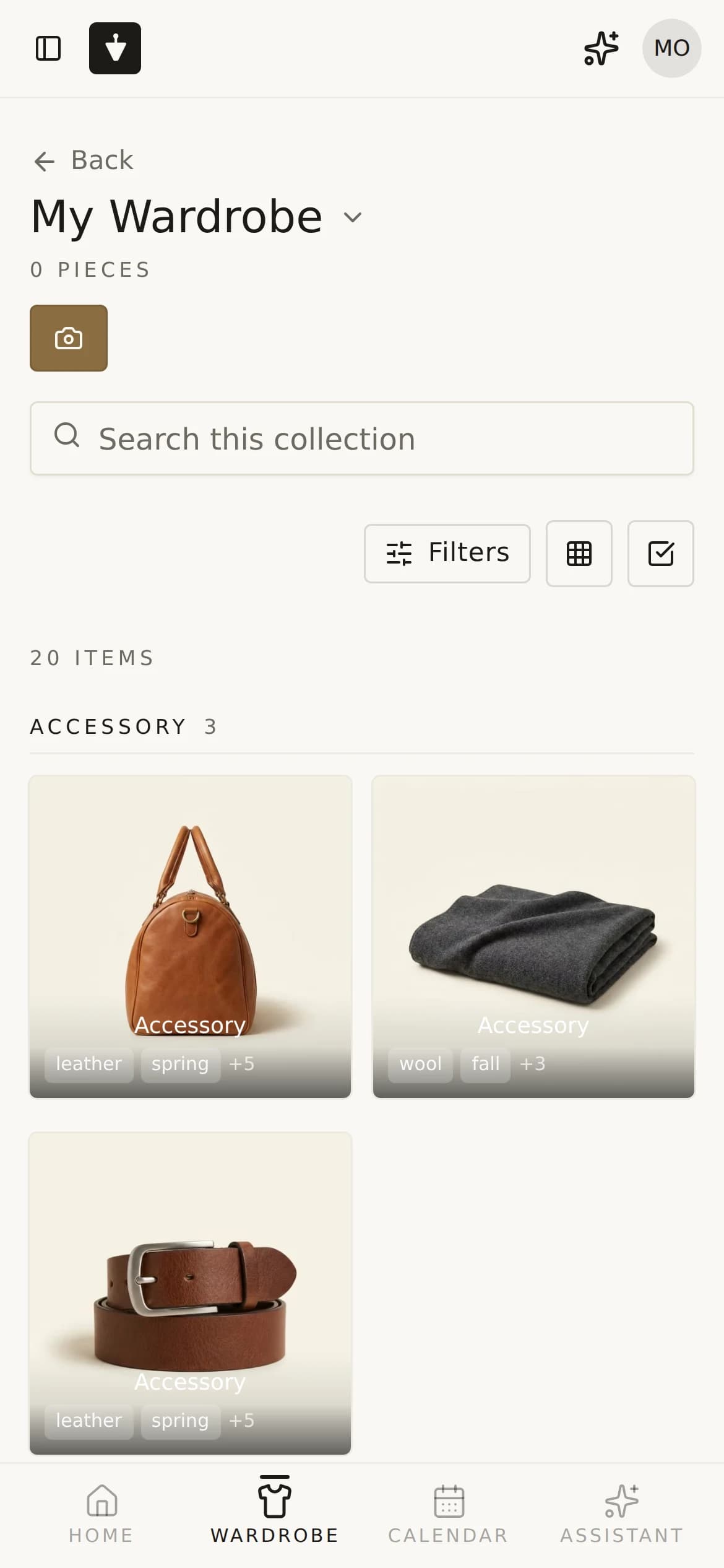Your whole closet, organized